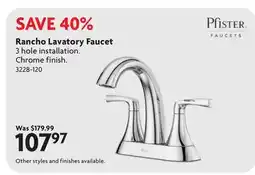 Home Hardware Rancho Lavatory Faucet offer
