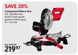 Home Hardware Compound Mitre Saw offer