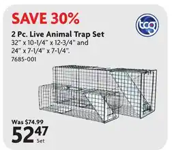 Home Hardware 2 Pc. Live Animal Trap Set offer