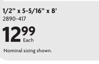 Home Hardware Primed MDF Shiplap offer