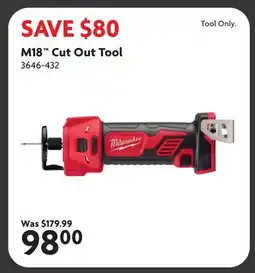 Home Hardware M18 Cut Out Tool offer
