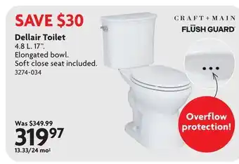 Home Hardware Dellair Toilet offer