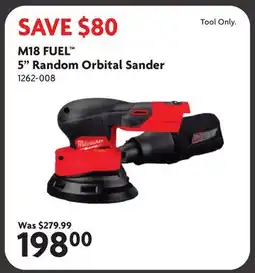 Home Hardware M18 FUEL 5 Random Orbital Sander offer
