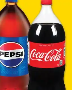 No Frills COCA-COLA or PEPSI SOFT DRINKS offer