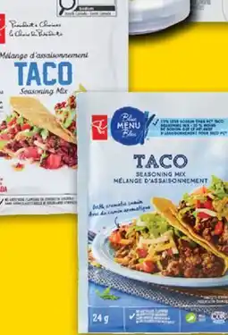 No Frills PC or BLUE MENU TACO SEASONING offer