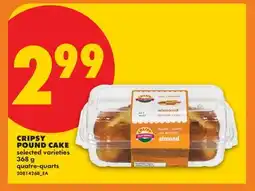 No Frills CRIPSY POUND CAKE offer