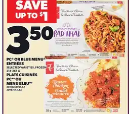 Independent Grocer PC OR BLUE MENU ENTRÉES offer