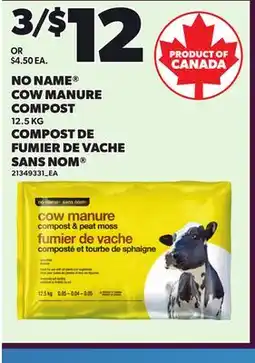 Independent Grocer NO NAME COW MANURE COMPOST offer