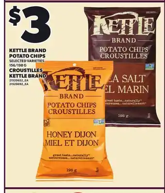 Independent Grocer KETTLE BRAND POTATO CHIPS, 156/198 G offer