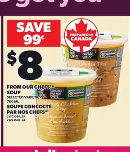 Independent Grocer FROM OUR CHEFS SOUP offer