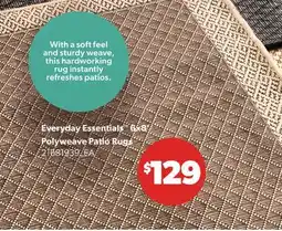 Real Canadian Superstore EVERYDAY ESSENTIALS 6X8' POLYWEAVE PATIO RUGS offer