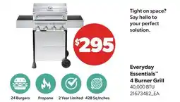 Real Canadian Superstore ESSENTIALS 4 BURNER GRILL 40,000 BTU offer