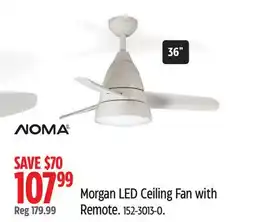 Canadian Tire Noma Morgan LED Ceiling Fan with Remote offer