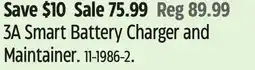Canadian Tire Battery Tender 3A Smart Battery Charger and Maintainer offer