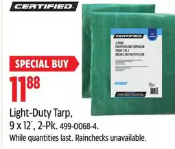 Canadian Tire Certified Light-Duty Tarp, 9 x 12´, 2-Pk offer