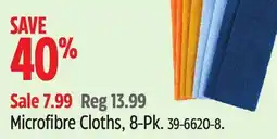 Canadian Tire SIMONIZ Microfibre Cloths, 8-Pk offer