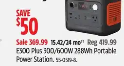 Canadian Tire Jackery E300 Plus 300/600W 288Wh Portable Power Station offer