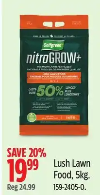 Canadian Tire Lush Lawn Food, 5kg offer
