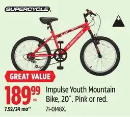 Canadian Tire Impulse Youth Mountain Bike, 20˝ offer