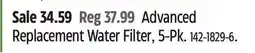 Canadian Tire Brita Advanced Replacement Water Filter, 5-Pk offer