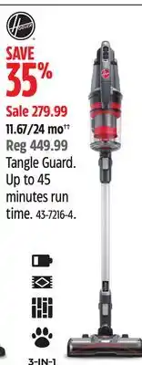 Canadian Tire Hoover Tangle Guard offer