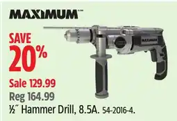 Canadian Tire MAXIMUM 1⁄2˝ Hammer Drill offer
