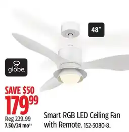 Canadian Tire Smart RGB LED Ceiling Fan with Remote offer