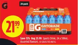 Canadian Tire Gatorade Sports Drink offer