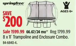 Canadian Tire 8 x 11´ Trampoline and Enclosure Combo offer