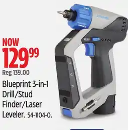 Canadian Tire Dremel Blueprint 3-in-1 Drill/Stud Finder/Laser Leveler offer