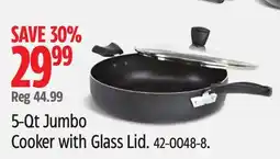 Canadian Tire 5-Qt Jumbo Cooker with Glass Lid offer