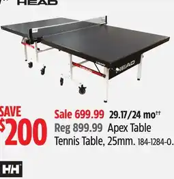 Canadian Tire Apex Table Tennis Table, 25mm offer