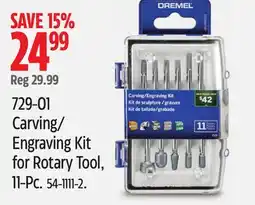 Canadian Tire Carving/ Engraving Kit for Rotary Tool, 11-Pc Dremel offer