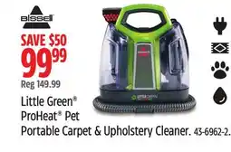 Canadian Tire Bissell Little Green ProHeat Pet Portable Carpet & Upholstery Cleaner offer