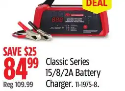 Canadian Tire Classic Series 15/8/2A Battery Charger offer
