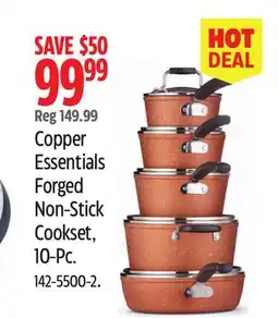 Canadian Tire Heritage the Rock Copper Essentials Forged Non-Stick Cookset offer