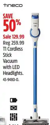 Canadian Tire Tineco T1 Cordless Stick Vacuum with LED Headlights offer