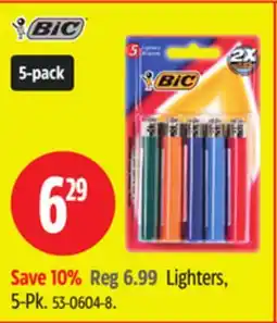 Canadian Tire Bic Lighters, 5-Pk offer