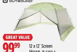 Canadian Tire 12 x 12´ Screen House offer