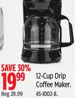 Canadian Tire MasterChef 12-Cup Drip Coffee Maker offer