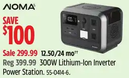 Canadian Tire NOMA 300W Lithium-Ion Inverter Power Station offer
