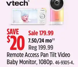 Canadian Tire VTech Remote Access Pan Tilt Video Baby Monitor offer