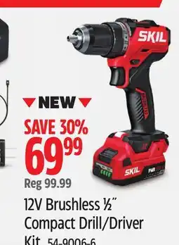 Canadian Tire 12V Brushless 1⁄2˝ Compact Drill/Driver offer