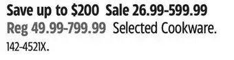 Canadian Tire PADERNO Selected Cookware offer