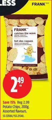 Canadian Tire Frank Potato Chips offer