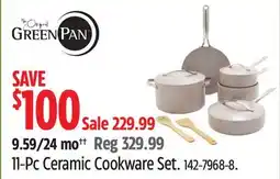 Canadian Tire Greenpan 11-Pc Ceramic Cookware Set offer