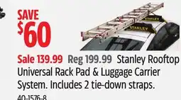 Canadian Tire Stanley Rooftop Universal Rack Pad & Luggage Carrier System offer