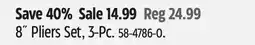 Canadian Tire 8˝ Pliers Set offer