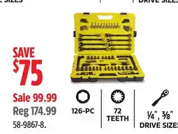 Canadian Tire Stanley Black Chrome Socket Sets offer