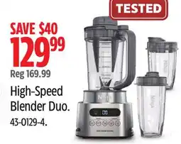 Canadian Tire Ninja High-Speed Blender Duo offer
